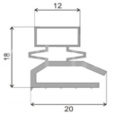 Уплотнение двери для шкафа Hurakan HKN-XLT196M Р1