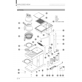 Деталировка Кофемашина CoffeeQueen A-2