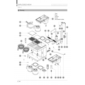 Деталировка Кофемашина CoffeeQueen DA-4