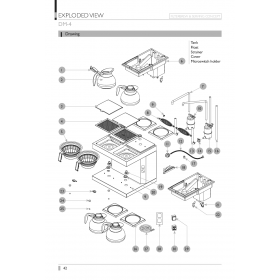 Деталировка Кофемашина CoffeeQueen DM-4