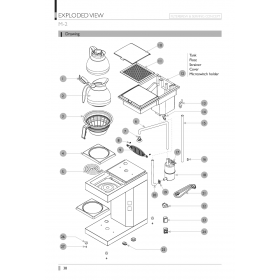 Деталировка Кофемашина CoffeeQueen M-2