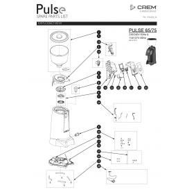 Деталировка Кофемолка CoffeeQueen PULSE-65