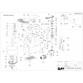 Деталировка Машина тестомесильная GAM TSV30