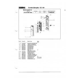 Деталировка Пароконвектомат электр. Rational CC101-3NAC380V50Hz 11C90121203-