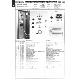 Деталировка Пароконвектомат электр. Rational CCD102-3NAC400V50Hz