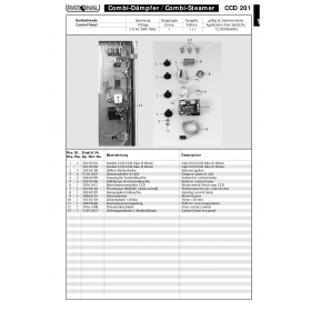 Деталировка Пароконвектомат электр. Rational CCD201-3NAC400V50Hz