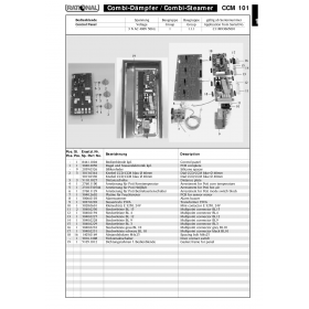 Деталировка Пароконвектомат электр. Rational CCM101-3NAC400V50Hz C11M93065001-