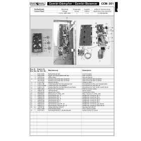 Деталировка Пароконвектомат электр. Rational CCM201-3NAC400V50Hz