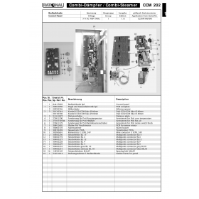 Деталировка Пароконвектомат электр. Rational CCM202-3NAC400V50Hz