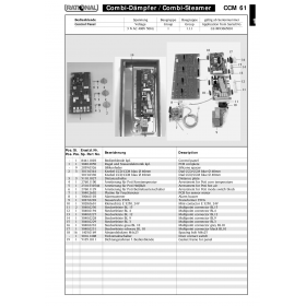 Деталировка Пароконвектомат электр. Rational CCM61-3NAC400V50Hz C61M93065001-