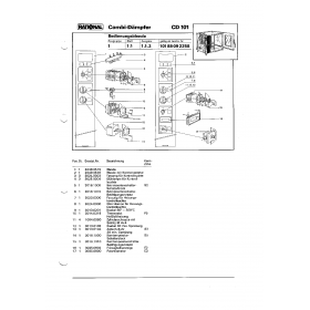 Деталировка Пароконвектомат электр. Rational CD101 10188092258-