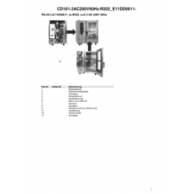 Деталировка Пароконвектомат электр. Rational CD101-3AC200V50Hz-R202 E11DD0011-