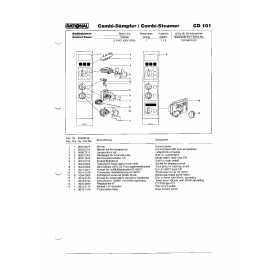 Деталировка Пароконвектомат электр. Rational CD101-3NAC400V50Hz 10196011001-