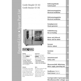 Деталировка Пароконвектомат электр. Rational CD102-3NAC400V50Hz E12DA97061001-