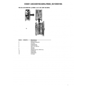 Деталировка Пароконвектомат электр. Rational CD201-3AC220V50-60Hz-R000 E21DD0109-