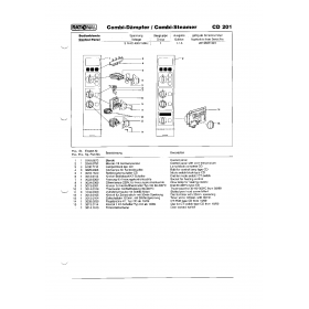 Деталировка Пароконвектомат электр. Rational CD201-3NAC400V50Hz 20196011001-