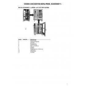 Деталировка Пароконвектомат электр. Rational CD202-3AC220V50-60Hz-R000 E22DD0011-