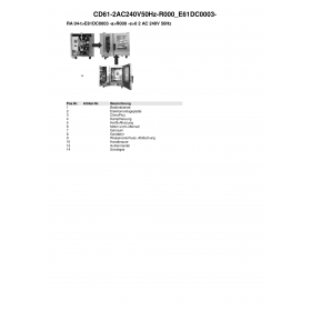 Деталировка Пароконвектомат электр. Rational CD61-2AC240V50Hz-R000 E61DC0003-