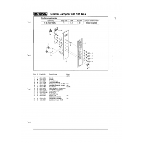 Деталировка Пароконвектомат газ. Rational CM101-1N230V50Hz