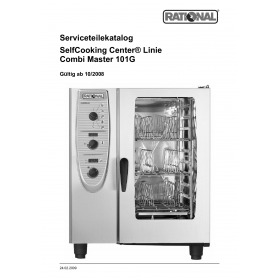 Деталировка Пароконвектомат газ. Rational CM101-1NAC100V50-60Hz-R000 G11MF0206-