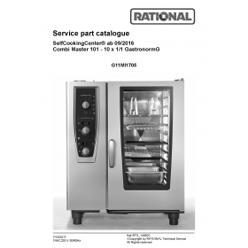 Деталировка Пароконвектомат газ. Rational CM101-1NAC230V50-60Hz