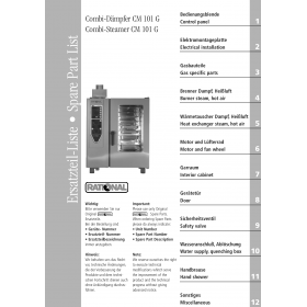 Деталировка Пароконвектомат газ. Rational CM101-1NAC230V50Hz G11MA97101001-