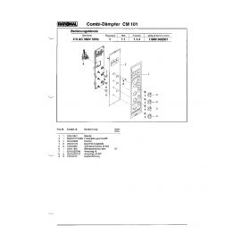 Деталировка Пароконвектомат электр. Rational CM101-3NAC380V50Hz 11M91042001-