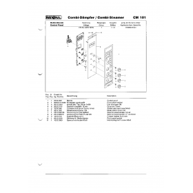 Деталировка Пароконвектомат электр. Rational CM101-3NAC400V50Hz 11M96011001-