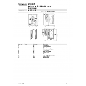 Деталировка Пароконвектомат электр. Rational CM101-E11ME