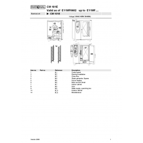 Деталировка Пароконвектомат электр. Rational CM101-E11MF