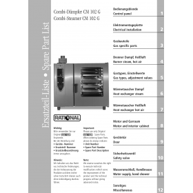 Деталировка Пароконвектомат газ. Rational CM102-1NAC230V50-60Hz G12MA98021001-