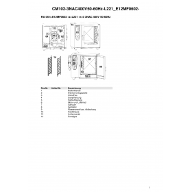 Деталировка Пароконвектомат электр. Rational CM102-3NAC400V50-60Hz-L221