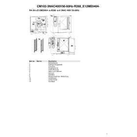 Деталировка Пароконвектомат электр. Rational CM102-3NAC400V50-60Hz-R268 E12ME0404-