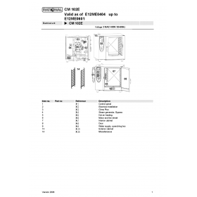 Деталировка Пароконвектомат электр. Rational CM102-E12ME