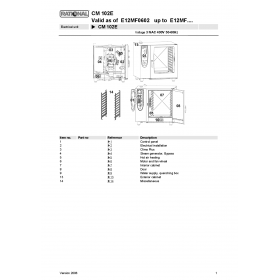 Деталировка Пароконвектомат электр. Rational CM102-E12MF