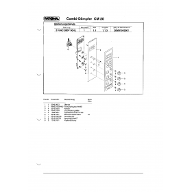 Деталировка Пароконвектомат электр. Rational CM20-3NAC380V50Hz 20M91042001-