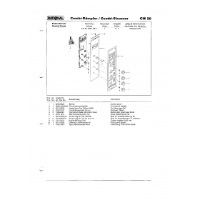 Деталировка Пароконвектомат электр. Rational CM20-3NAC400V50Hz 20M96011001-