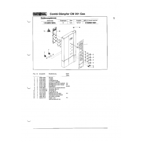 Деталировка Пароконвектомат газ. Rational CM201-1N230V50Hz