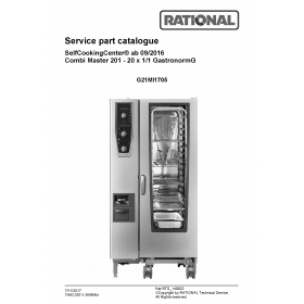 Деталировка Пароконвектомат газ. Rational CM201-1NAC230V50-60Hz G21MI1705-