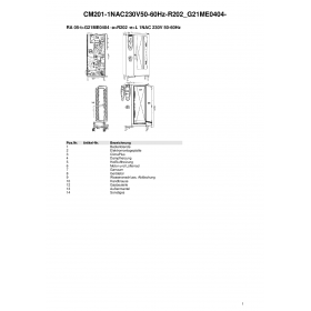 Деталировка Пароконвектомат газ. Rational CM201-1NAC230V50-60Hz-R202 G21ME0404-