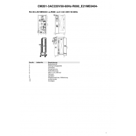 Деталировка Пароконвектомат электр. Rational CM201-3AC220V50-60Hz-R000 E21ME0404-