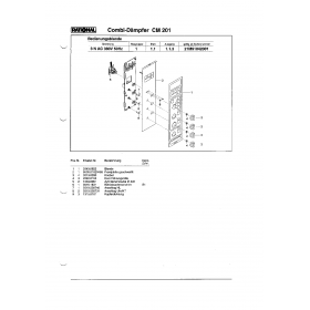 Деталировка Пароконвектомат электр. Rational CM201-3NAC380V50Hz 21M91042001-