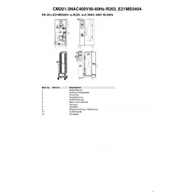 Деталировка Пароконвектомат электр. Rational CM201-3NAC400V50-60Hz-R203 E21ME0404-