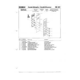 Деталировка Пароконвектомат электр. Rational CM201-3NAC400V50Hz 21M96011001-