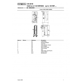 Деталировка Пароконвектомат электр. Rational CM201-E21MF