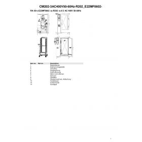 Деталировка Пароконвектомат электр. Rational CM202-3AC400V50-60Hz-R202 E22MF0602-