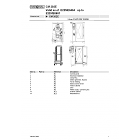 Деталировка Пароконвектомат электр. Rational CM202-E22ME