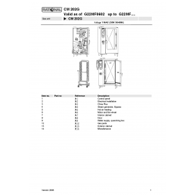 Деталировка Пароконвектомат газ. Rational CM202-G22MF