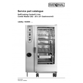 Деталировка Пароконвектомат газ. Rational CM202-G22MG