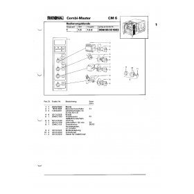 Деталировка Пароконвектомат электр. Rational CM6 06M86031003-